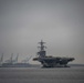 CVN 77 Transits Elizabeth River To NNSY