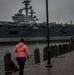 CVN 77 Transits Elizabeth River To NNSY