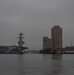 CVN 77 Transits Elizabeth River To NNSY