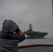 CVN 77 Transits Elizabeth River To NNSY