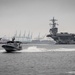 CVN 77 Transits Elizabeth River To NNSY