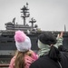 CVN 77 Transits Elizabeth River To NNSY