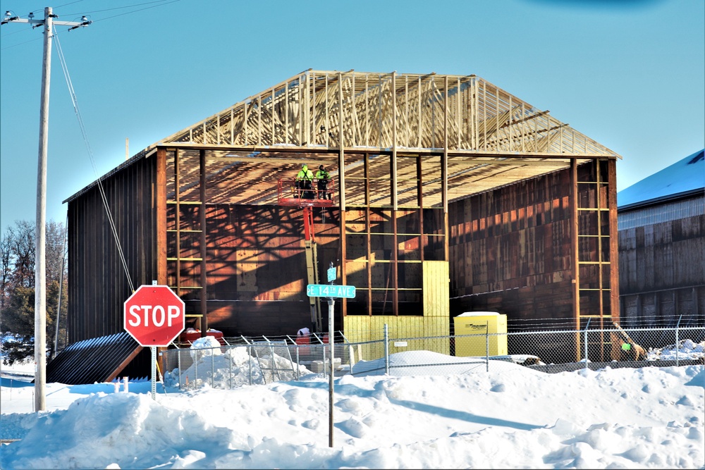 Construction of salt, sand storage facility continues at Fort McCoy