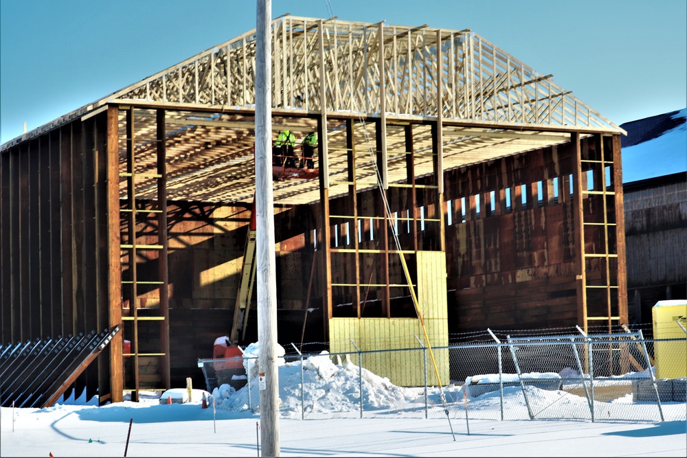 Construction of salt, sand storage facility continues at Fort McCoy