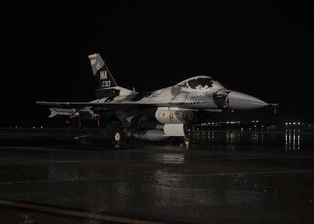 Snow at Nellis AFB