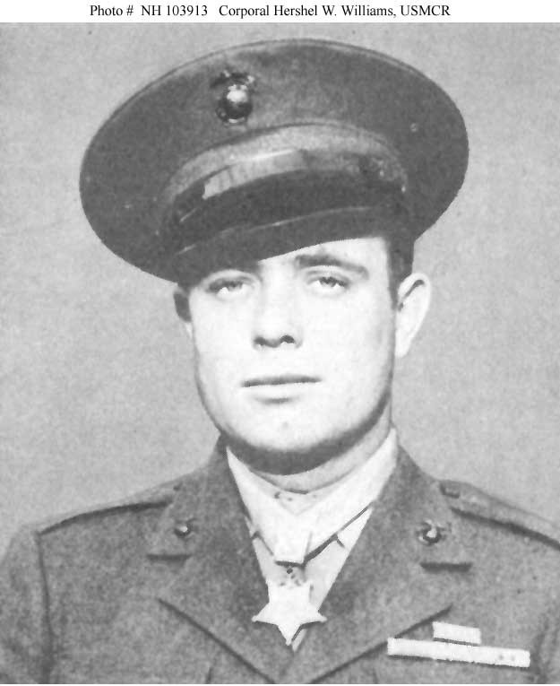 Marine Corps Cpl. Hershel Williams, Medal of Honor