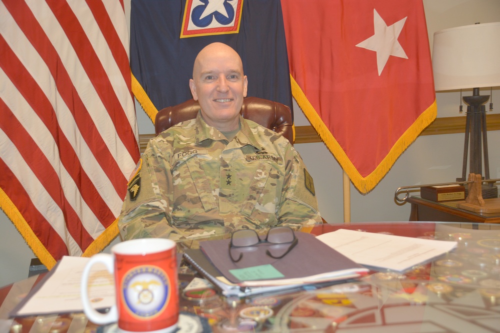 DVIDS - Images - Maj. Gen. Fogg discusses strategy, vision, impact of  multiple key assignments hereMaj. Gen. Rodney Fogg, CASCOM and Fort Lee  commanding [Image 2 of 5]