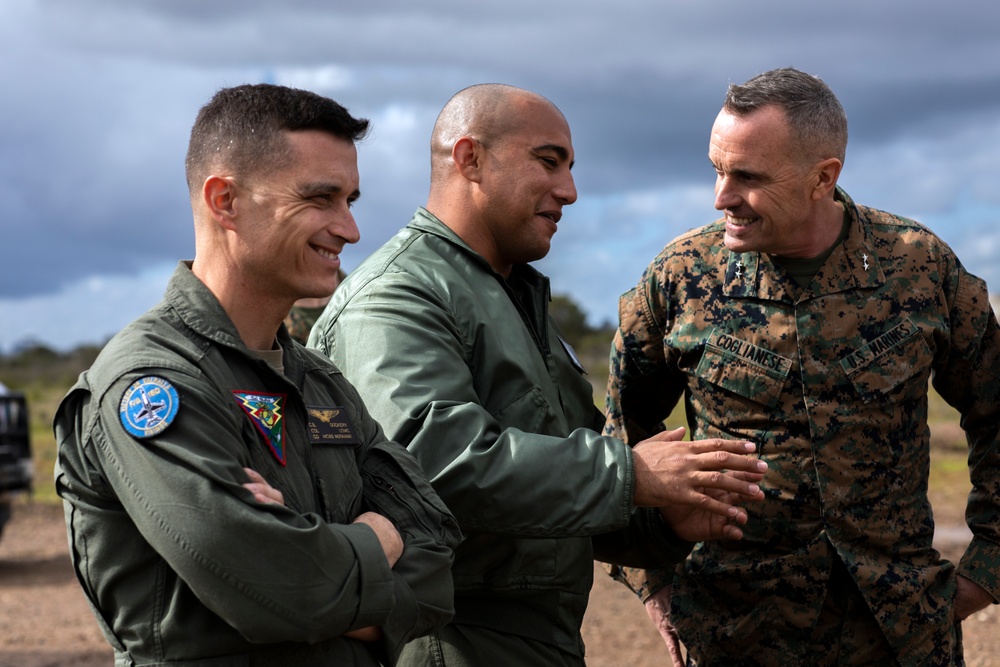 A General visitation: Maj. Gen. Coglianese visits MCAS Miramar
