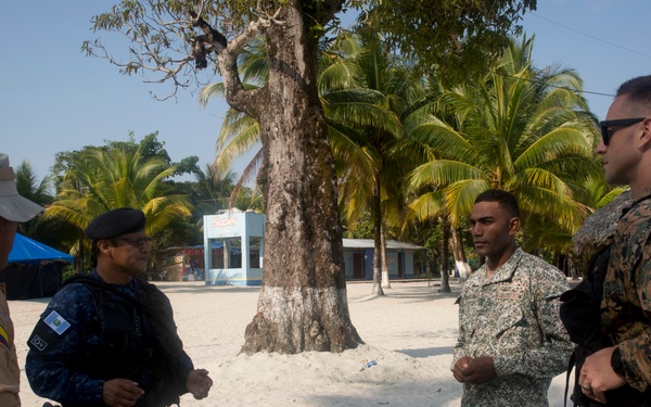 U.S. and Colombian Marines survey training sites alongside Guatemalan partners