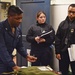 USS Blue Ridge Sailors conduct stretcher bearer training.