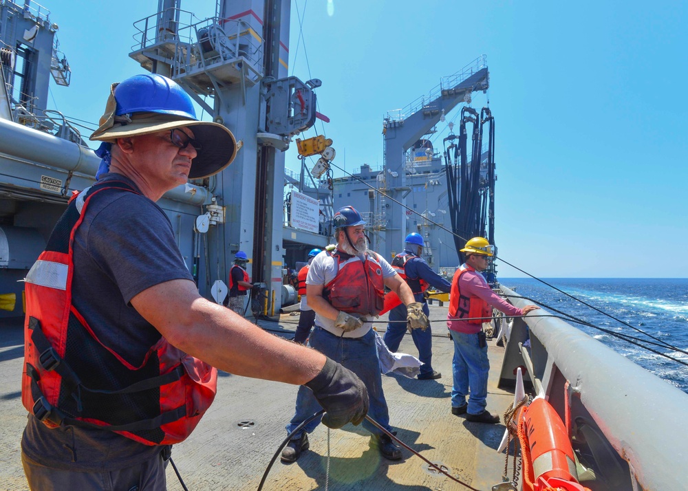 USS Decatur Conducts RAS With USNS Guadalupe