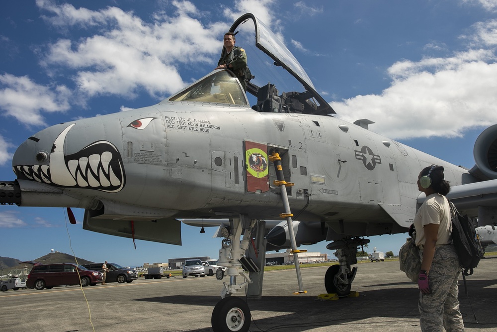 A-10's fly in Hawaii