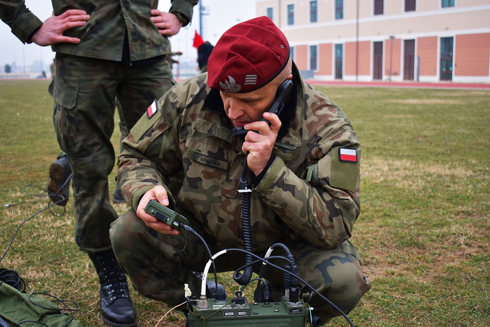 Polish Soldier with Radio