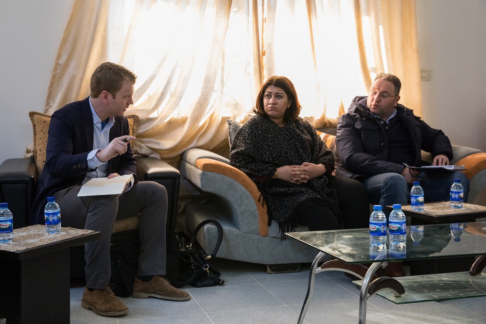 Roebuck, Jazira Autonomous Administration Humanitarian Council Members Discuss Aid Progress
