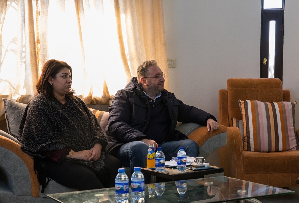 Roebuck, Jazira Autonomous Administration Humanitarian Council Members Discuss Aid Progress