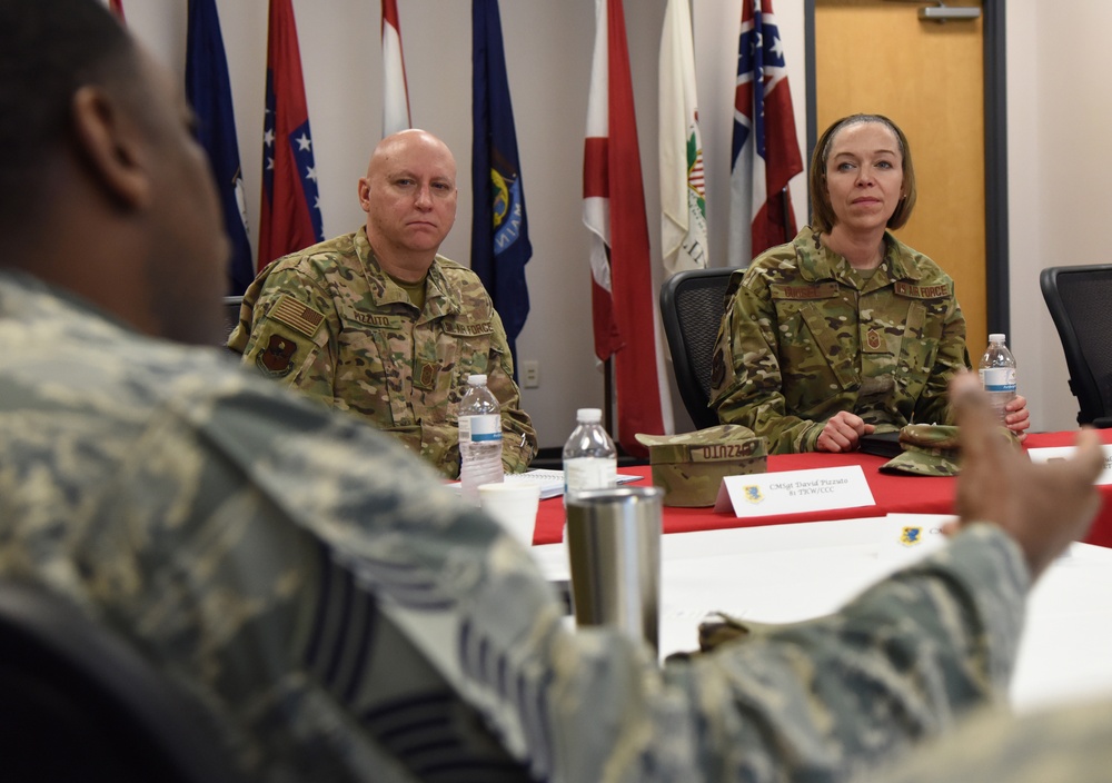 AETC command chief receives immersion tour, serves as guest speaker for Chief Induction Ceremony
