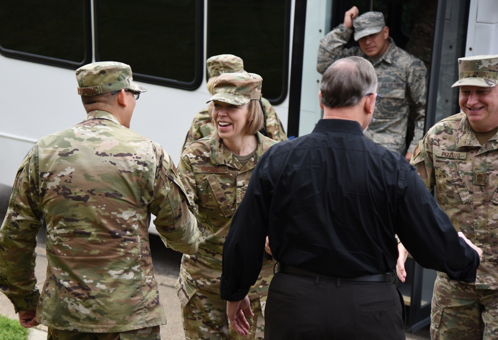 AETC command chief receives immersion tour, serves as guest speaker for Chief Induction Ceremony