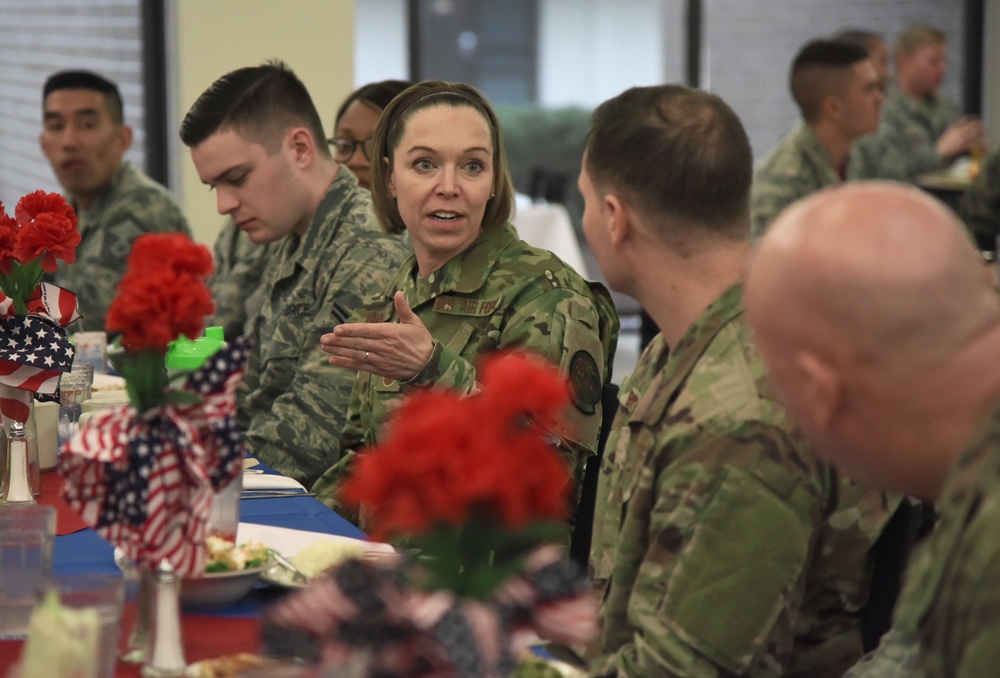 AETC command chief receives immersion tour, serves as guest speaker for Chief Induction Ceremony