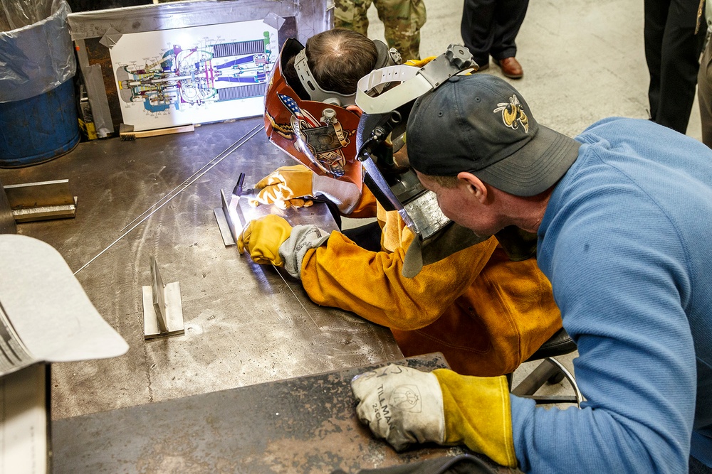 Secretary of the Army views industrial base operations