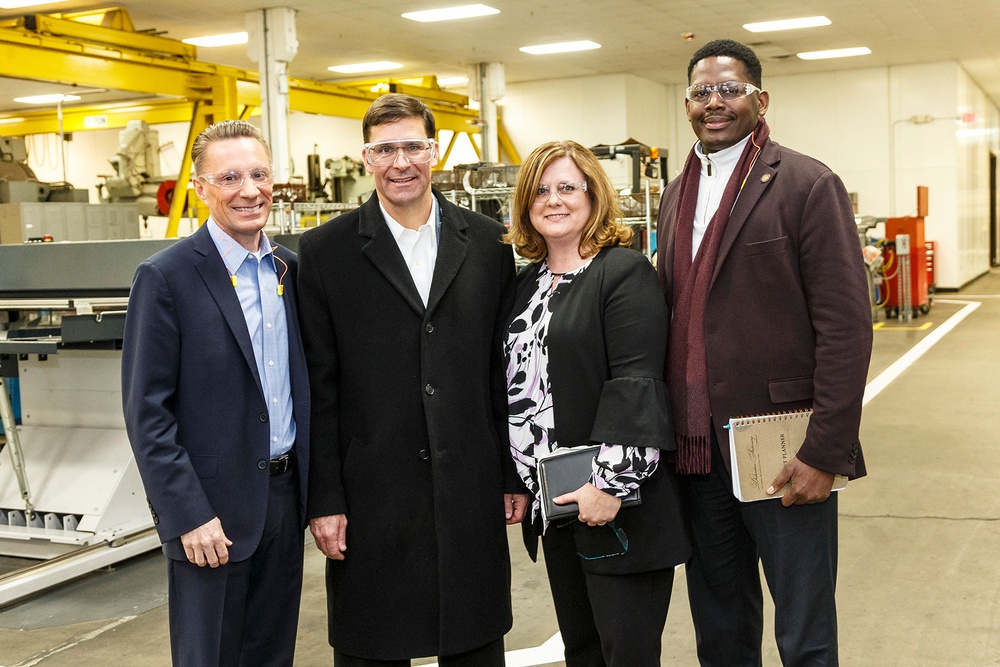 Secretary of the Army views industrial base operations