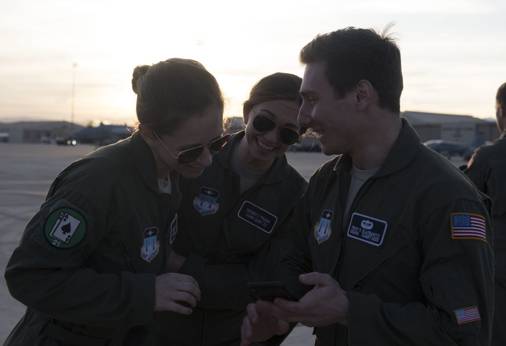 AF Academy cadets visit Nellis AFB