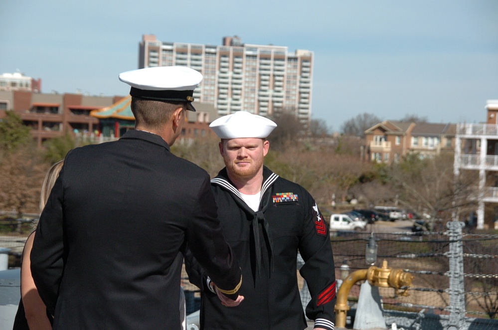 Re-enlistment ceremony