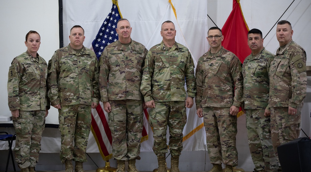 Army Reserve General Visits BLC Graduates in Kuwait
