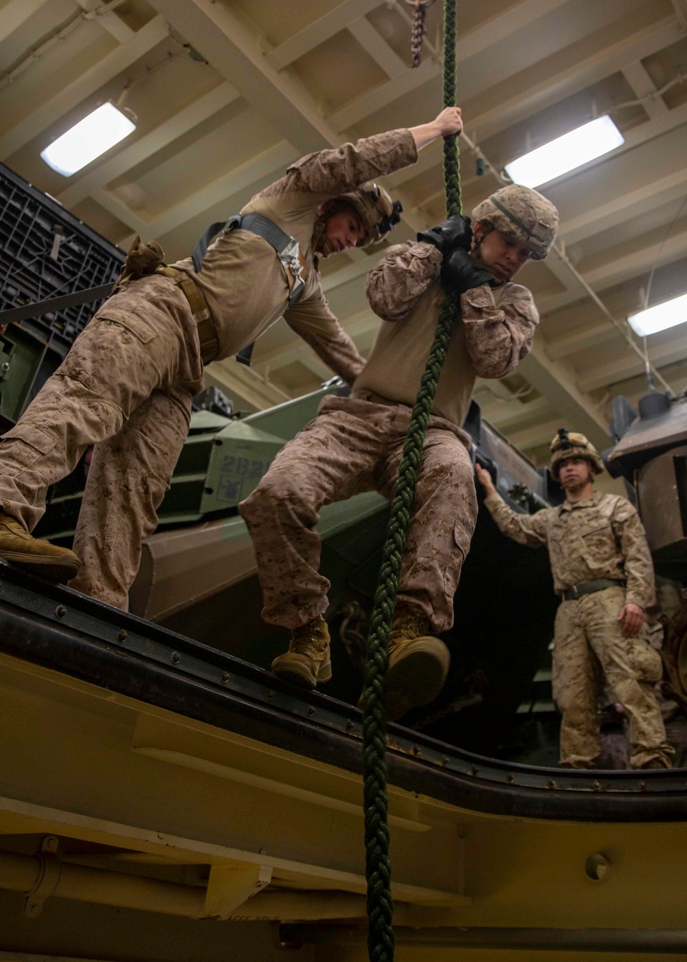 USS Arlington Fast Rope Training