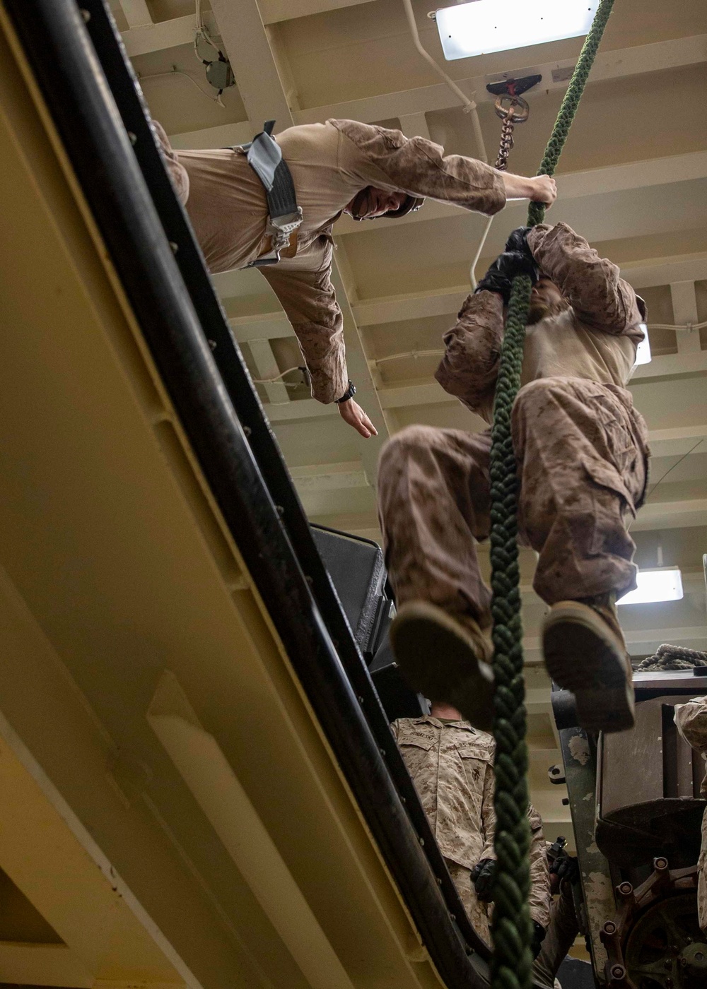 USS Arlington Fast Rope Training