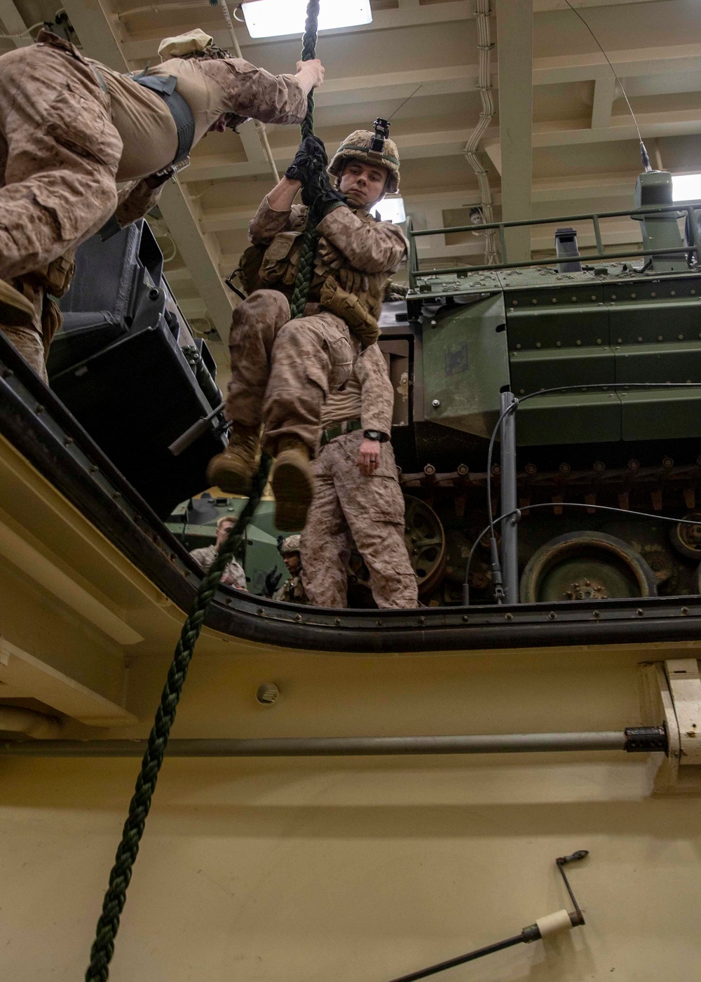 USS Arlington Fast Rope Training