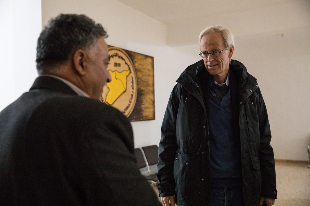 Roebuck, Syrian Democratic Council Members Discuss Foreign Policy