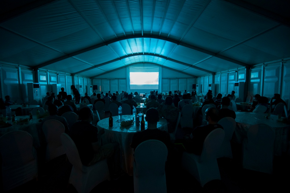 Movie night at Camp Zagre