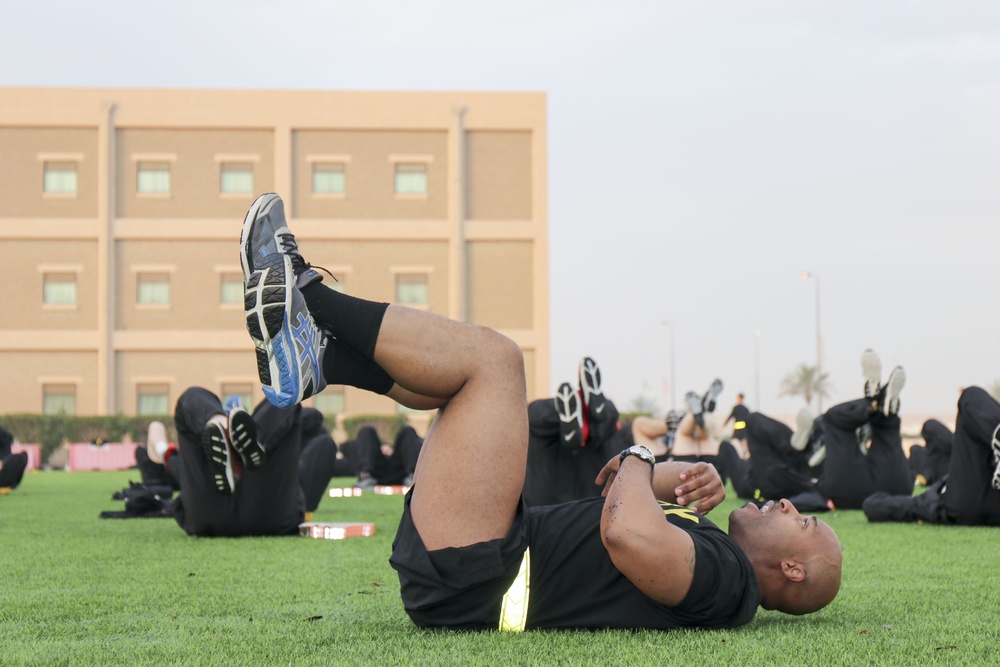 335th Signal Command (Theater) (Provisional) conducts unit physical training