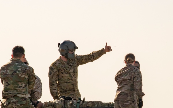 386 EMDG participate in Medevac 101 training