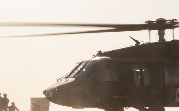 386 EMDG participate in Medevac 101 training