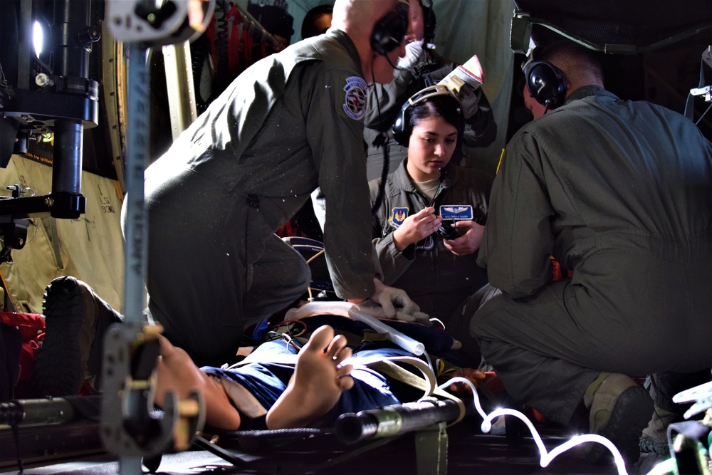 86th Aeromedical Evacuation Squadron builds proficiency on overnight readiness mission