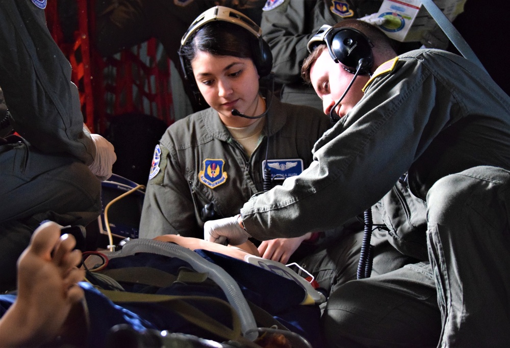 86th Aeromedical Evacuation Squadron builds proficiency on overnight readiness mission