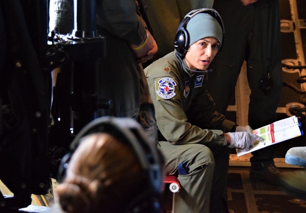 86th Aeromedical Evacuation Squadron builds proficiency on overnight readiness mission