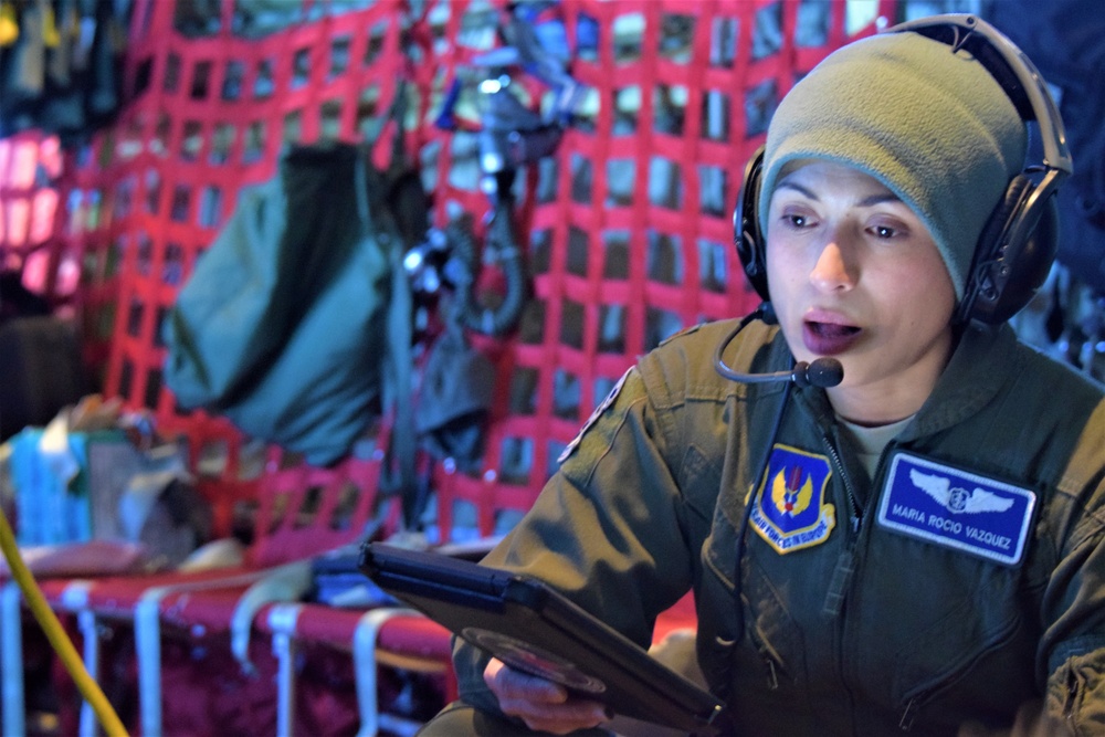 86th Aeromedical Evacuation Squadron builds proficiency on overnight readiness mission