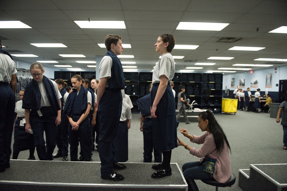 From truck to trainee; 502d LRS clothing issue