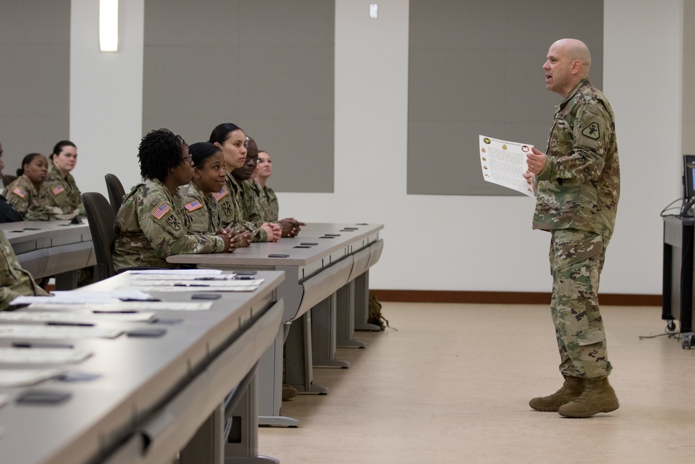 U.S. Army Reserve Legal Command Hosts NCO induction ceremony