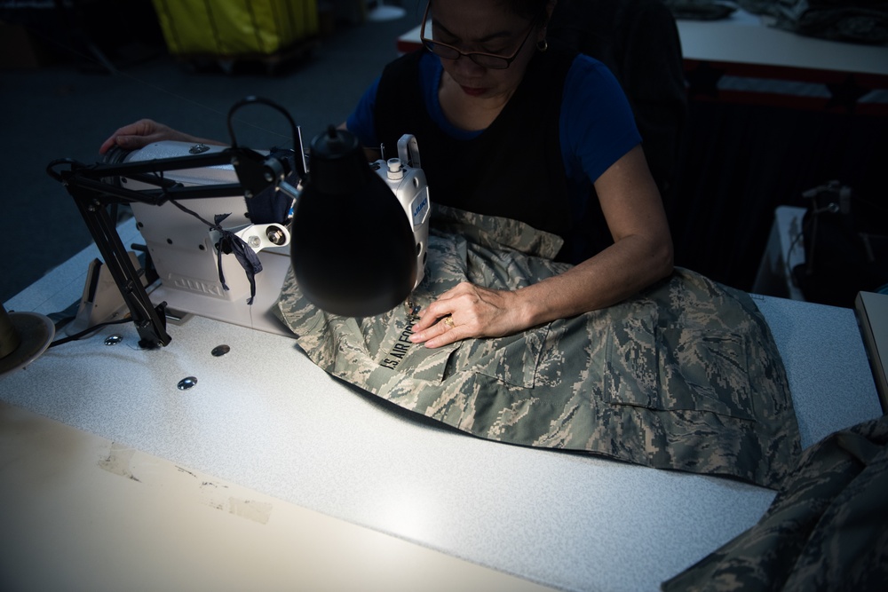 From truck to trainee; 502d LRS clothing issue