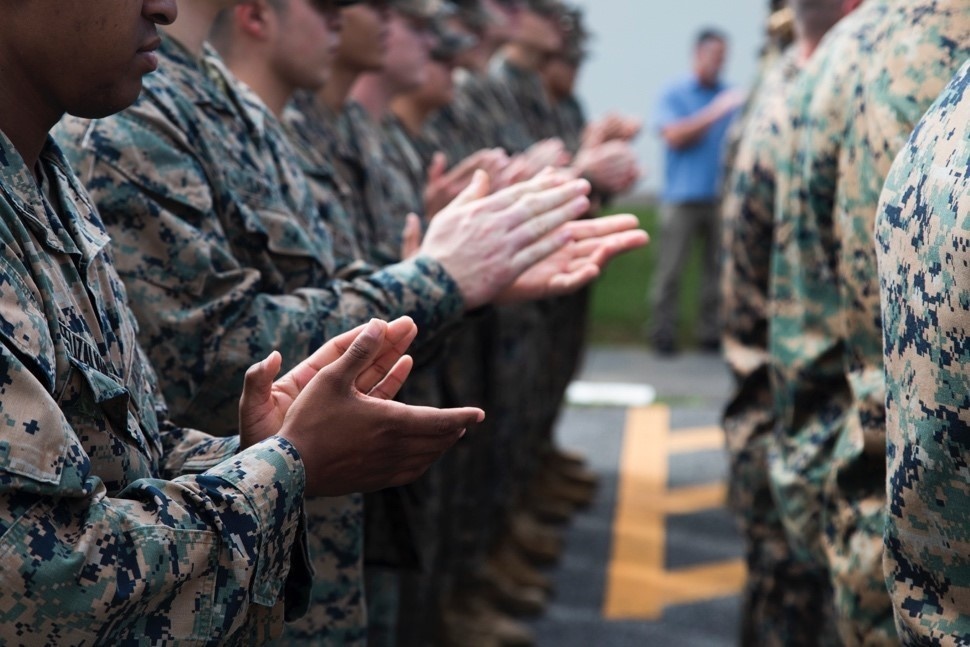 U.S. Marine applies basic life saving skill to help civilian in Okinawa