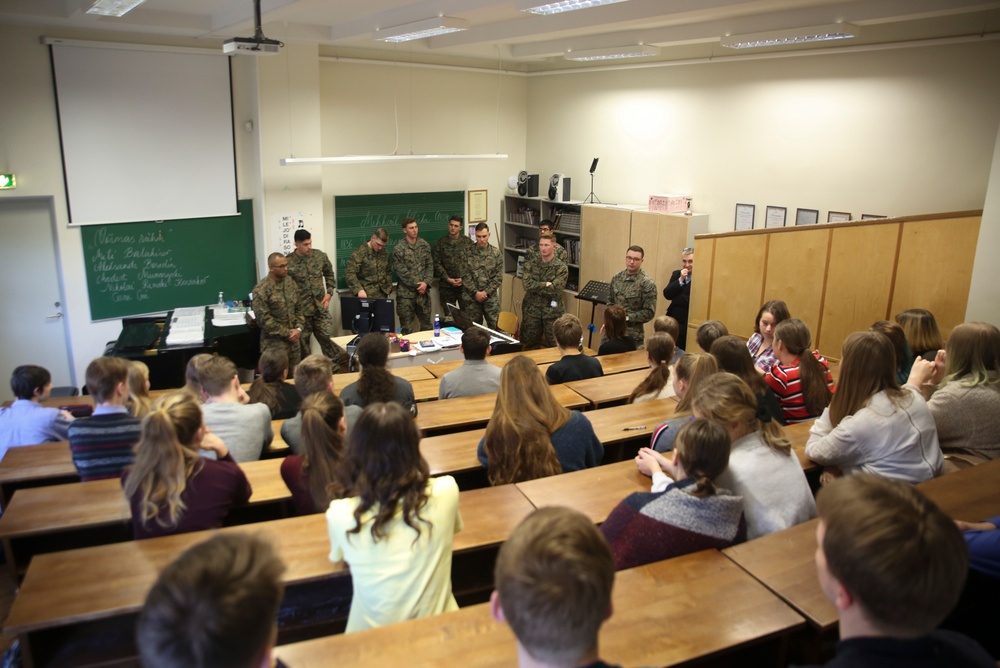 U.S. Marines Tour Estonia for Estonia National Day