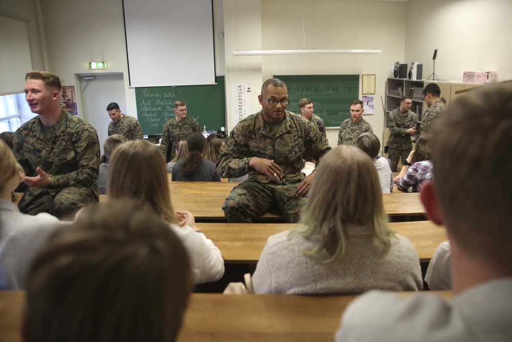 U.S. Marines Tour Estonia for Estonia National Day