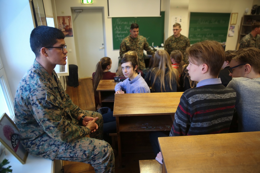 U.S. Marines Tour Estonia for Estonia National Day