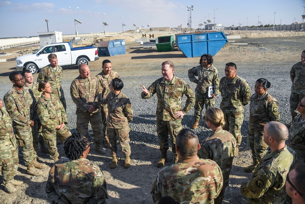 Air Force Reserve senior leaders visit deployed ADAB members