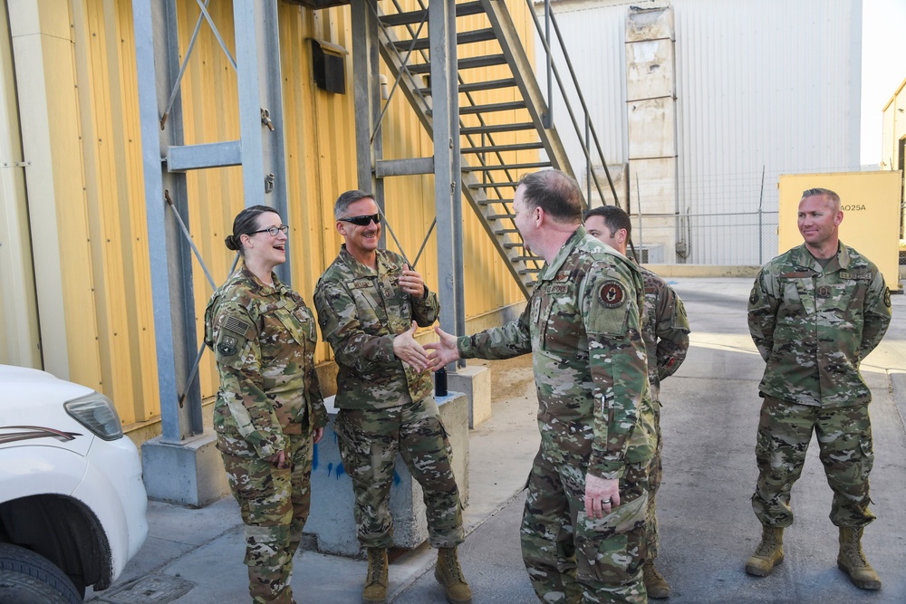 Air Force Reserve senior leaders visit deployed ADAB members