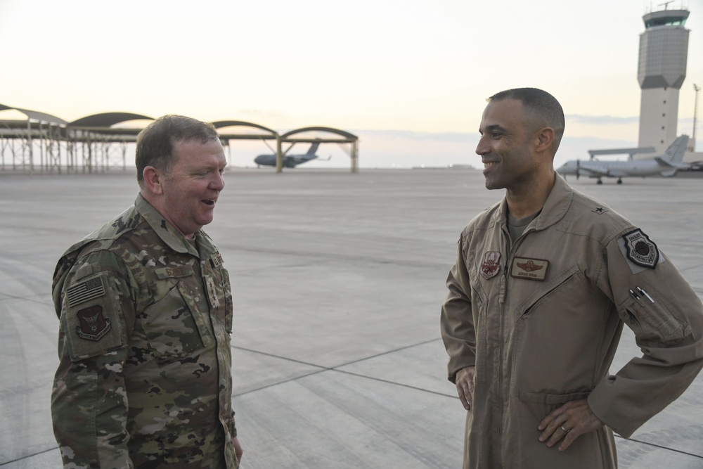 Air Force Reserve senior leaders visit deployed ADAB members