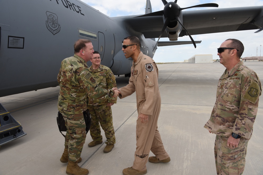 Air Force Reserve senior leaders visit deployed ADAB members